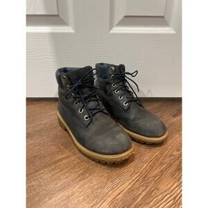 Timberland Premium 6-Inch Boots in Navy Leather EU 37 US 4.5